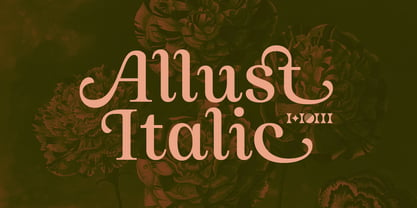 Allust Italic Font Poster 1