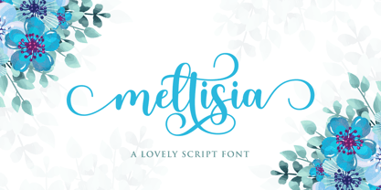 Meltisia Script Font Poster 1