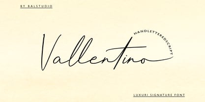 Vallentino Font Poster 1