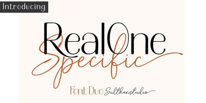 Real One Specific Fuente Póster 1
