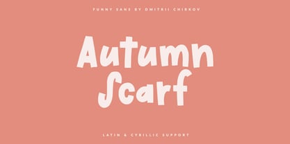 Autumn Scarf Font Poster 1