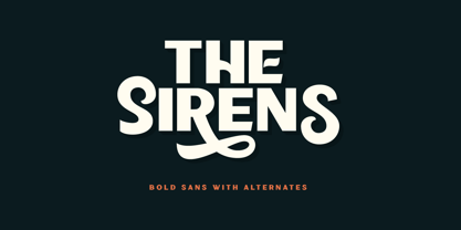 Sirens Font Poster 1