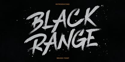 Black Range Font Poster 1