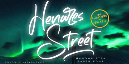 Henares Street Font Poster 1
