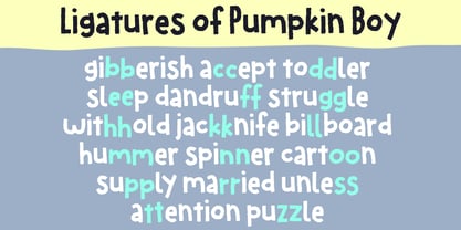 Pumpkin Boy Font Poster 5