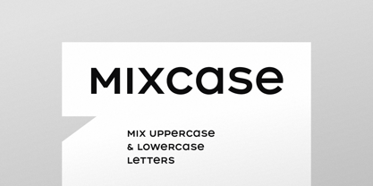 Mixcase Font Poster 1