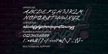 Xethand Script Font Poster 5