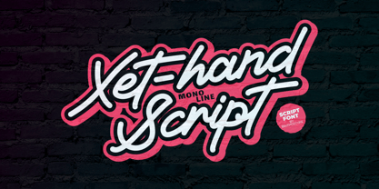 Xethand Script Font Poster 1