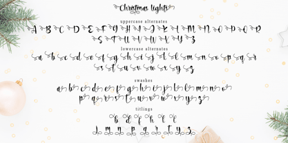 Christmas Lights Font Poster 10