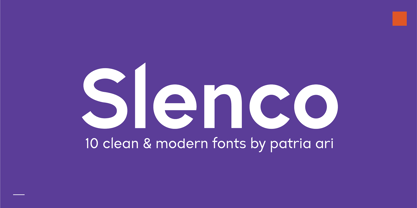 Slenco Font Poster 1
