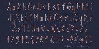 Be Bowtiful Font Poster 2