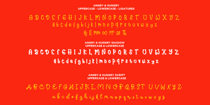 Angry&Hungry Font Poster 2