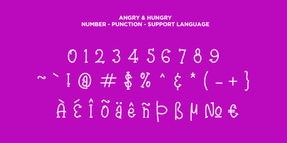Angry&Hungry Font Poster 3