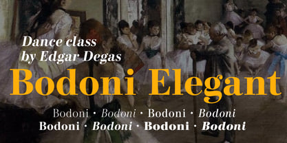 Bodoni Elegant Font Poster 4