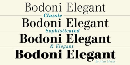 Bodoni Elegant Font Poster 1