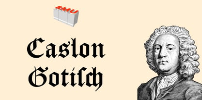 Caslon Gotisch Fuente Póster 1