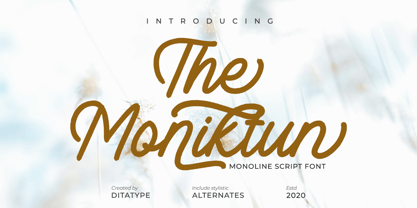 The Moniktun Font Poster 1