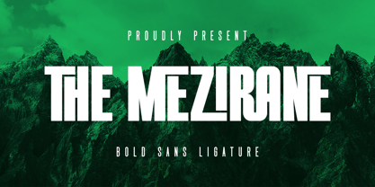 The Mezirane Font Poster 1