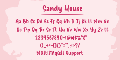 Sandy House Font Poster 6