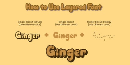 Ginger Biscuit Fuente Póster 8