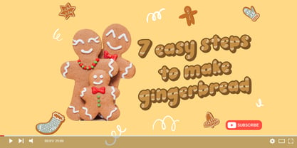 Ginger Biscuit Font Poster 5