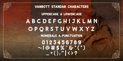 Vanrott Font Poster 6