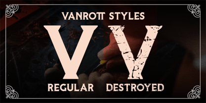 Vanrott Font Poster 3