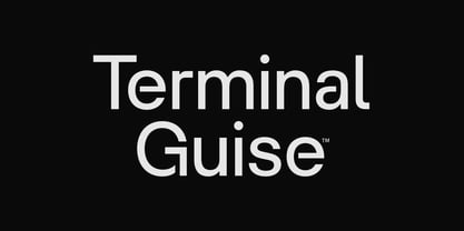 Terminal Guise Font Poster 1