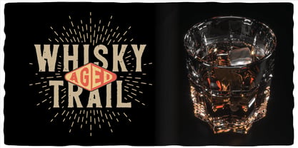 Whisky Trail Font Poster 4