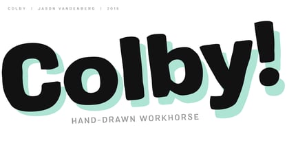 Colby Font Poster 1