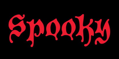 P22 Spooky Font Poster 1