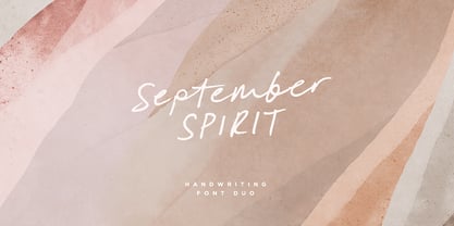 September Spirit Font Poster 1