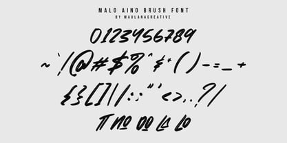 Malo Aino Font Poster 5