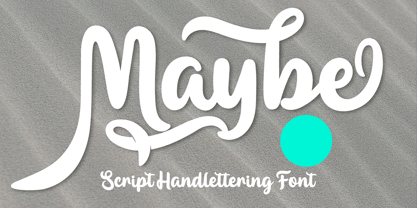 Maybe Font Poster 1