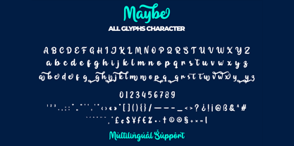 Maybe Font Poster 11
