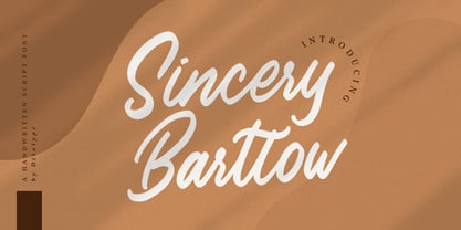 Sincery Bartlow Font Poster 1
