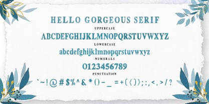 Hello Gorgeous Font Trio Font Poster 7
