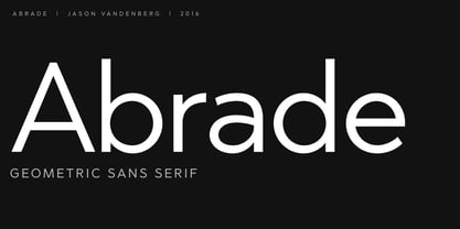 Abrade Font Poster 1