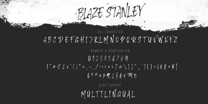 Blaze Stanley Font Poster 6