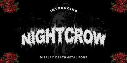 Nightcrow Font Poster 1
