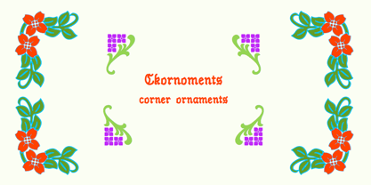 Ckornoments Font Poster 1