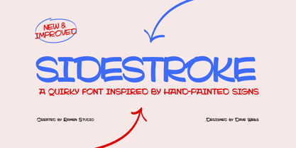 Sidestroke Font Poster 1