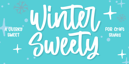 Winter Sweety Font Poster 1