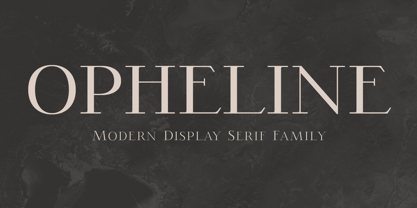Opheline Font Poster 1