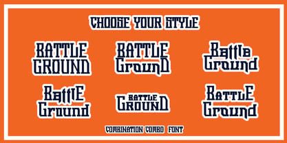 Battle Ground Font Poster 7