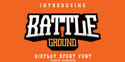 Battle Ground Font Poster 1