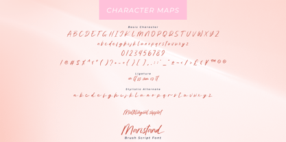 Maristand Font Poster 7