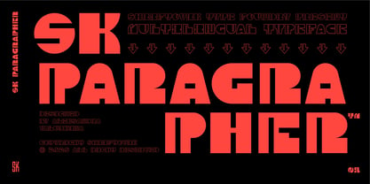 SK Paragrapher Font Poster 1