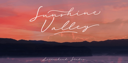Sunshine Valley Font Poster 1