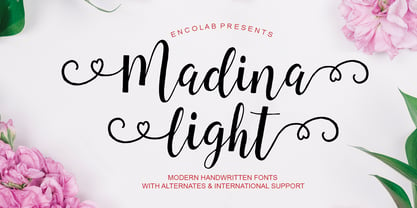 Madina Light Font Poster 1
